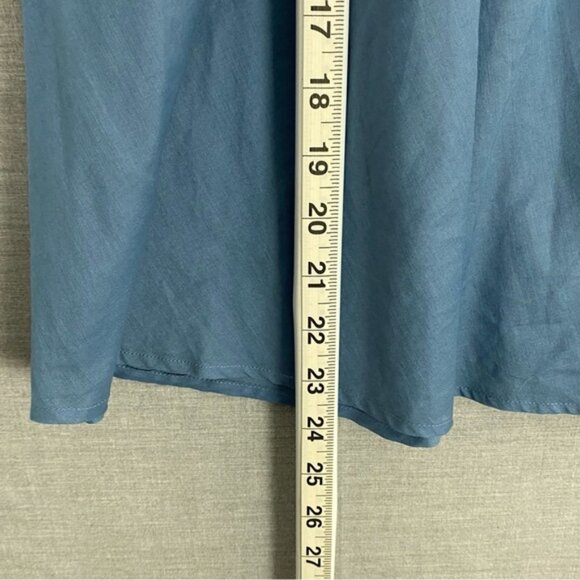 NEW Maurices Babydoll Top Sz XL Cotton Blue - Picture 7 of 8